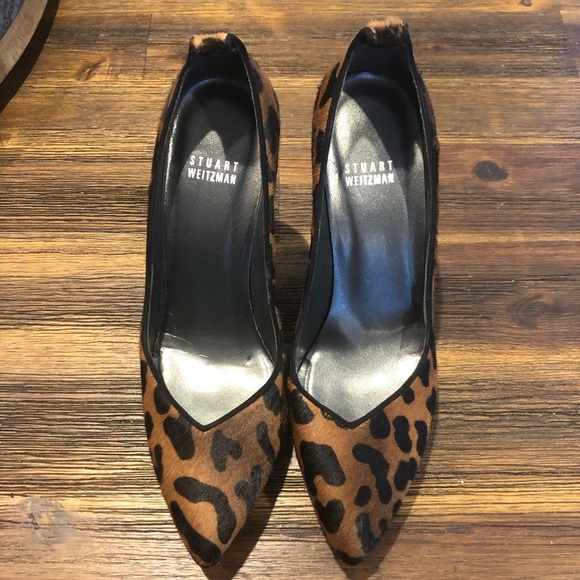 Stuart Weitzman Shoes - Stuart Weitzman Calf Hair Leopard Pumps